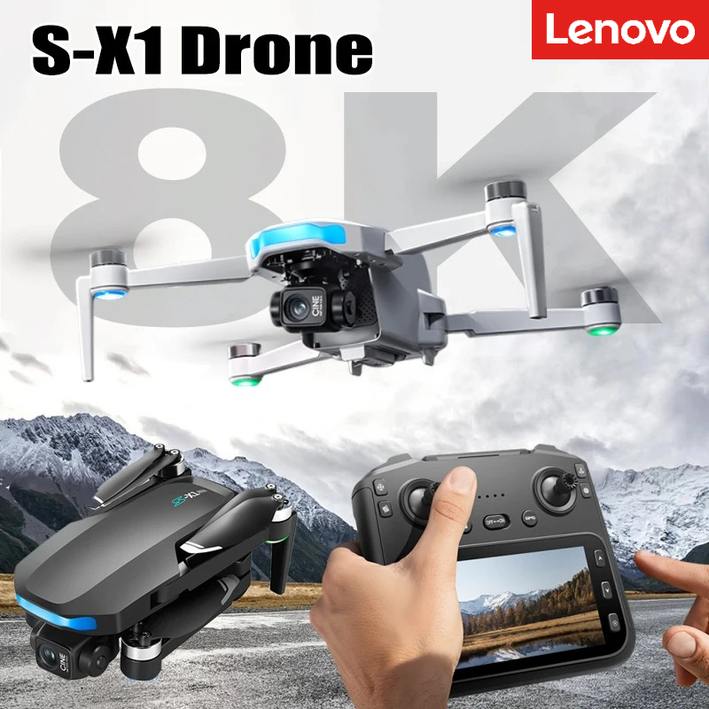 Drone Multispectral - Lenovo S-X1 Drone 8K HD Profesyonel