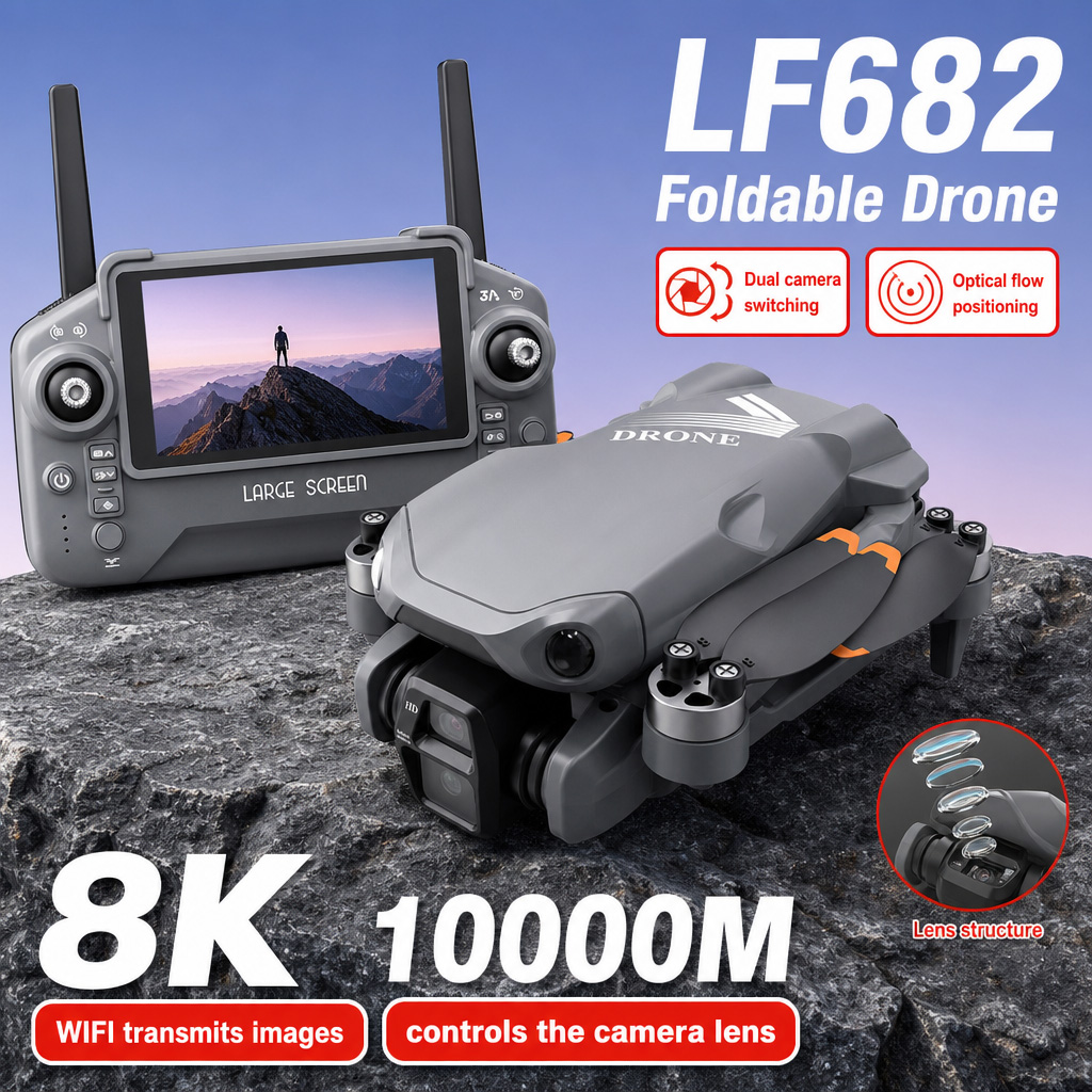 Drone Mapping - Hava Fotoğrafı LF682 Drone 8K HD