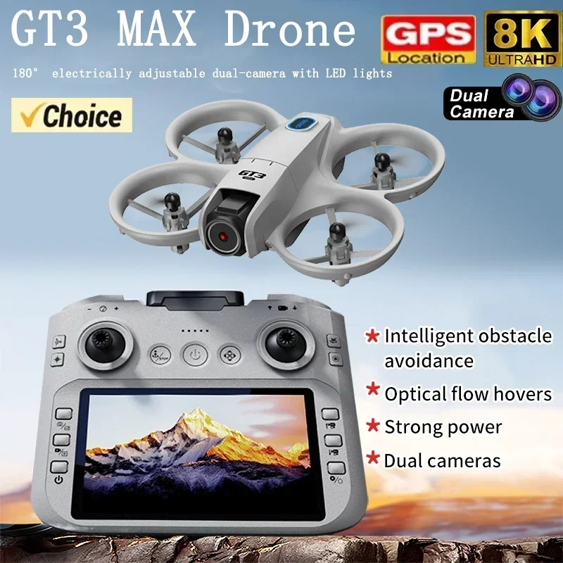 Drone Surveying - 2026 YENİ GT3 Mini LED'li Katlanabilir